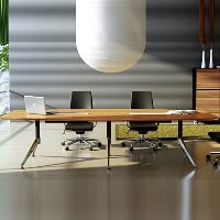 novara boardroom table with cable box 3000 x 1200 x 750mm zebrano timber veneer