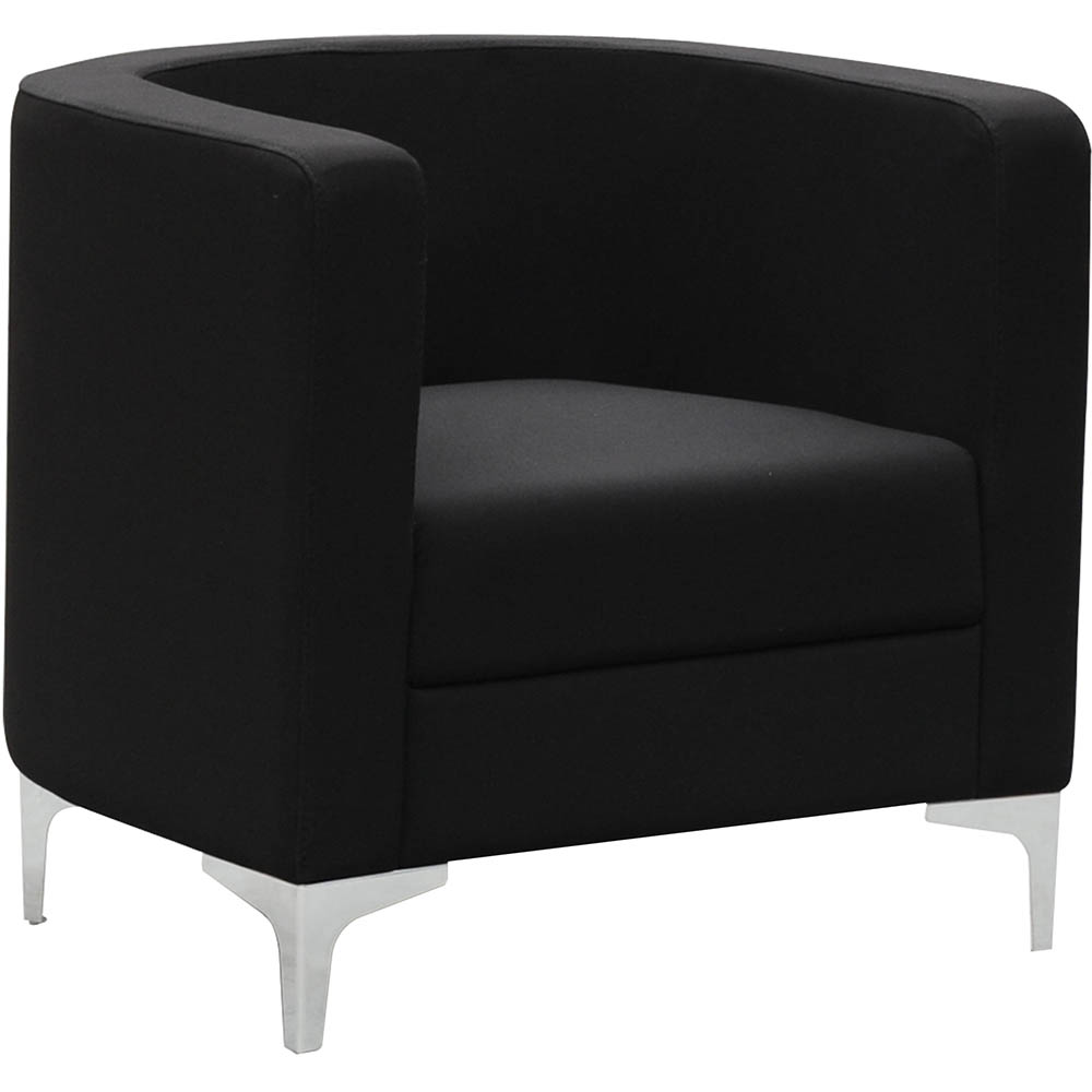 Image for MIKO SINGLE SEATER SOFA CHAIR BLACK from That Office Place PICTON