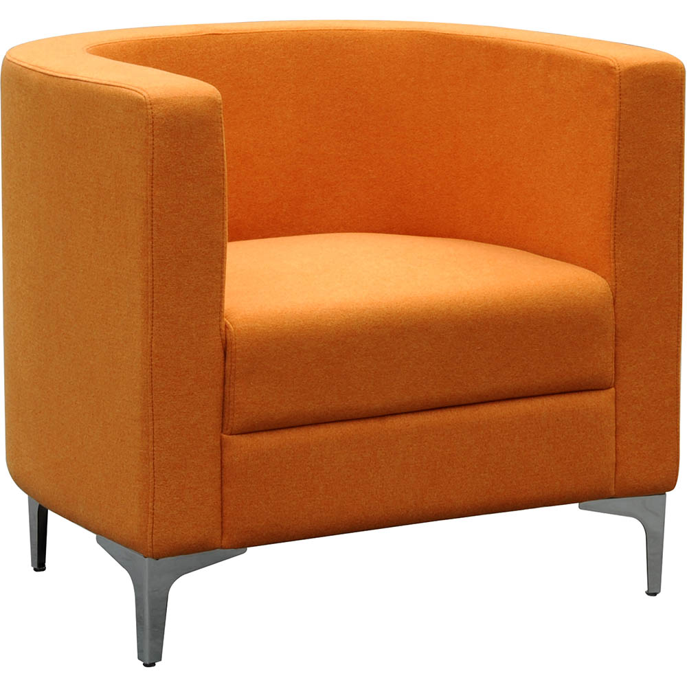 Image for MIKO SINGLE SEATER SOFA CHAIR ORANGE from Office Heaven