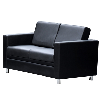 Image for MARCUS LOUNGE TWO SEATER BLACK from Mercury Business Supplies
