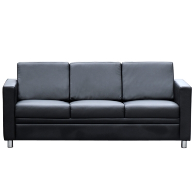 Image for MARCUS LOUNGE THREE SEATER BLACK from Merv's Stationery