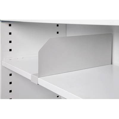 Image for GO STEEL TAMBOUR DOOR CUPBOARD ADDITIONAL CLIP ON SHELF DIVIDER 175MM WHITE CHINA from Buzz Solutions