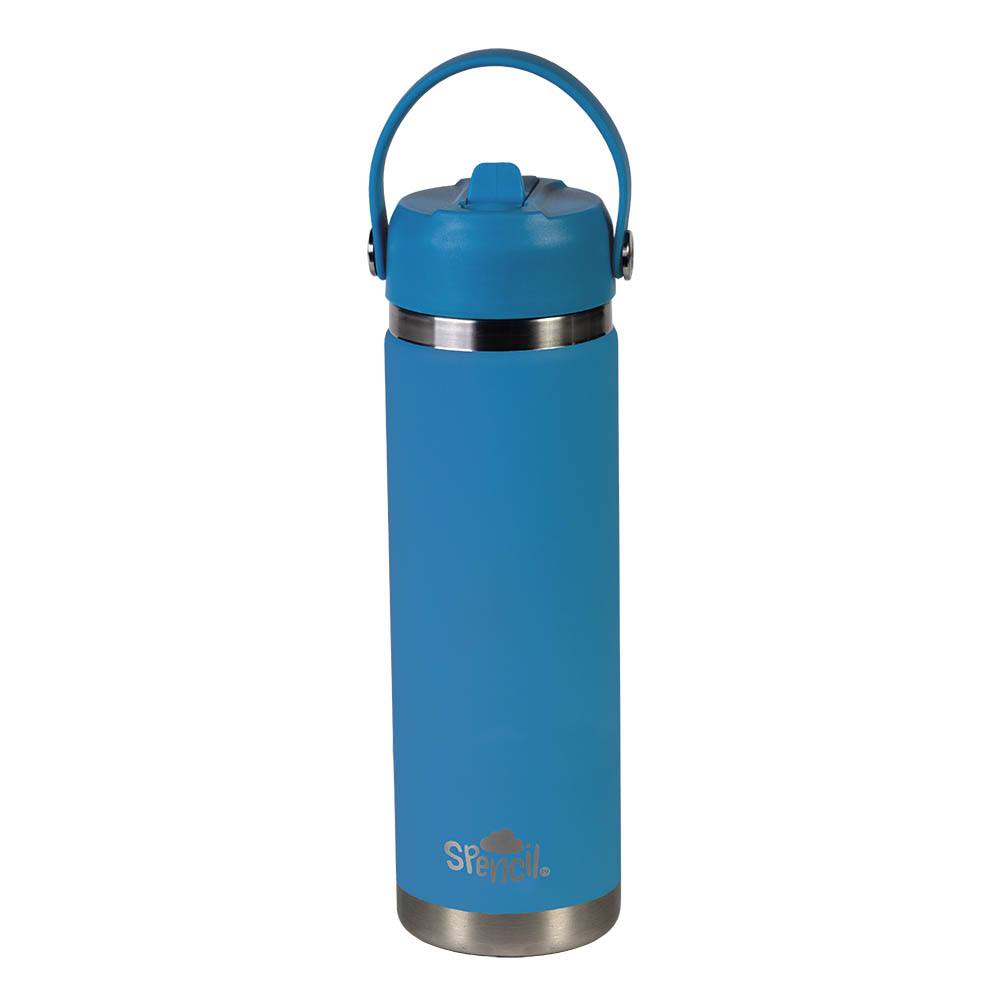 Image for SPENCIL INSULATED WATER BOTTLE BPA FREE 650ML PACIFIC from Olympia Office Products