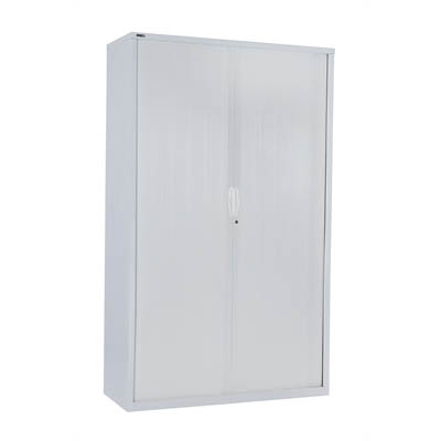 Image for GO STEEL TAMBOUR DOOR CABINET 5 SHELVES 1981 X 900 X 473MM WHITE CHINA from Clipboard Stationers & Art Supplies