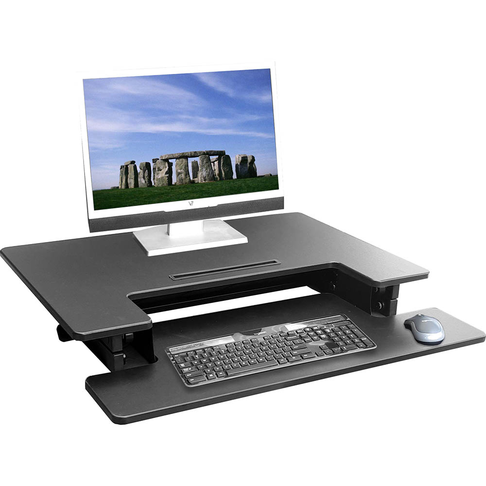 Image for HILIFT SIT STAND WORKSTATION BLACK from Mitronics Corporation
