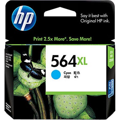 Image for HP CB323WA 564XL INK CARTRIDGE HIGH YIELD CYAN from Olympia Office Products