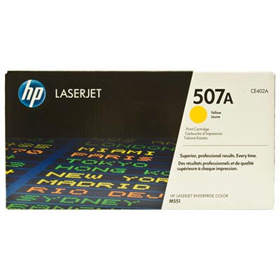 Image for HP HTCE402 507A TONER CARTRIDGE YELLOW from Australian Stationery Supplies