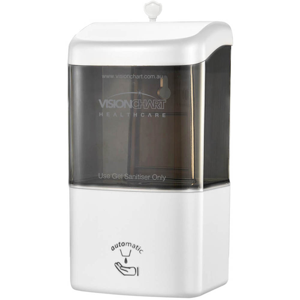 Image for VISIONCHART AUTOMATIC GEL SANITISER WALL MOUNTED DISPENSER WHITE from Mitronics Corporation