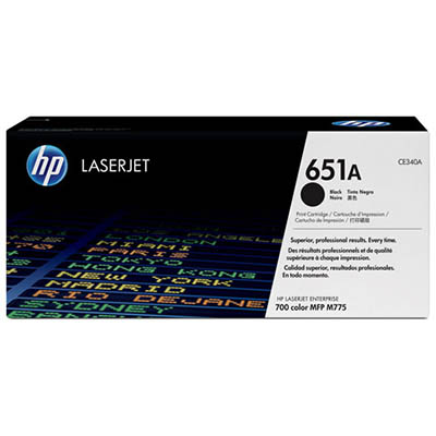 Image for HP CE340A 651A TONER CARTRIDGE BLACK from BusinessWorld Computer & Stationery Warehouse