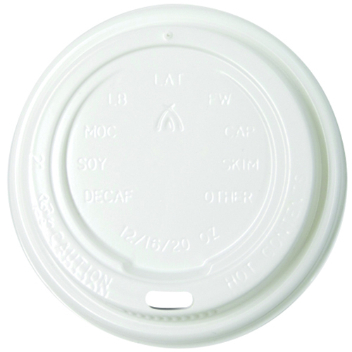 Image for HUHTAMAKI PREMIUM COFFEE CUP LID 12/16OZ WHITE PACK 50 from Mitronics Corporation