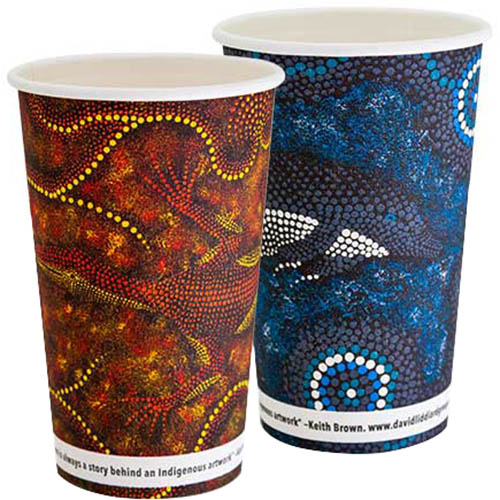 Image for HUHTAMAKI FUTURE FRIENDLY CCAB SINGLE WALL PAPER CUP 510ML ASSORTED PACK 50 from Office Heaven