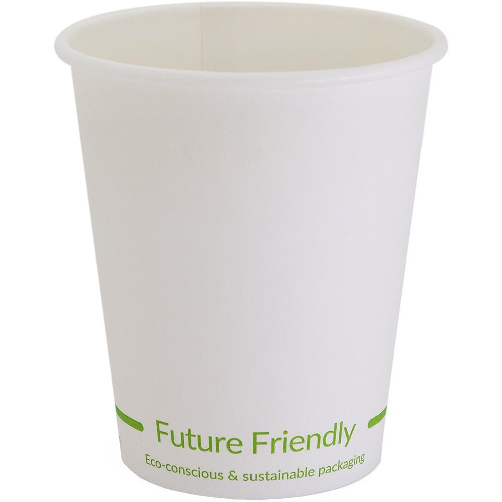 Image for HUHTAMAKI SINGLE WALL COFFEE CUP 8OZ WHITE PACK 50 from Mitronics Corporation