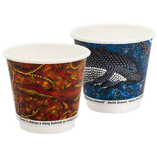 Image for HUHTAMAKI FUTURE FRIENDLY CCAB DOUBLE WALL PAPER CUP 280ML ASSORTED PACK 25 from Australian Stationery Supplies