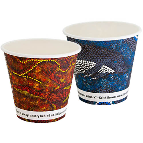 Image for HUHTAMAKI FUTURE FRIENDLY CCAB SINGLE WALL PAPER CUP 280ML ASSORTED PACK 50 from Buzz Solutions