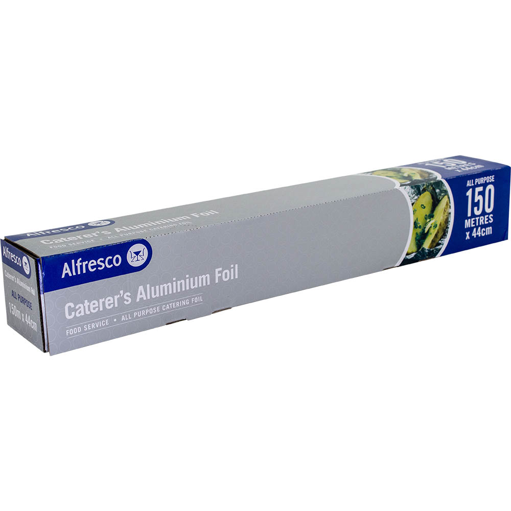Image for ALFRESCO CATERERS ALUMINIUM FOIL 440MM X 150M from Office Heaven