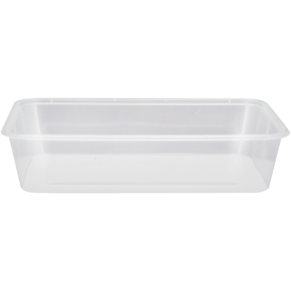 Image for HUHTAMAKI RECTANGULAR FOOD CONTAINER 500ML CLEAR SLEEVE 50 from BusinessWorld Computer & Stationery Warehouse