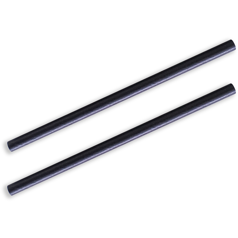 Image for HUHTAMAKI FUTURE FRIENDLY COCKTAIL PAPER STRAW BLACK PACK 250 from BusinessWorld Computer & Stationery Warehouse