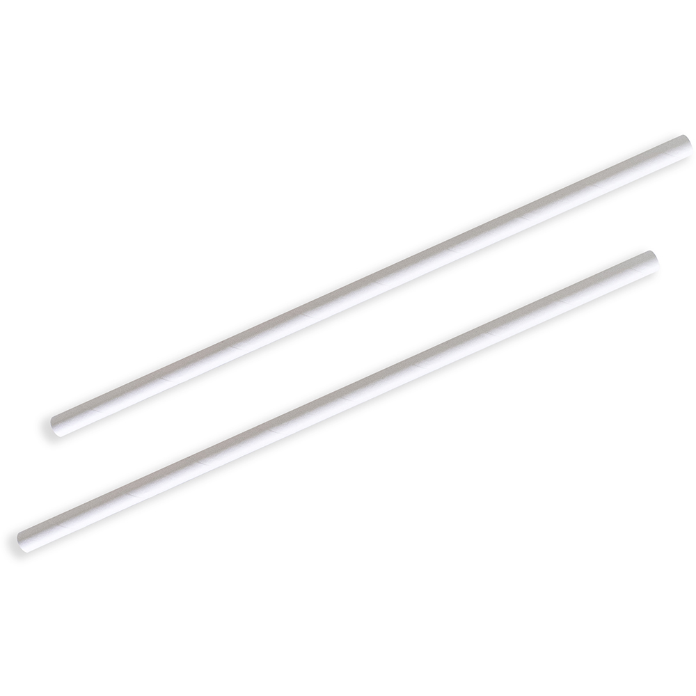 Image for HUHTAMAKI FUTURE FRIENDLY PAPER STRAW REGULAR PLAIN WHITE PACK 250 from Positive Stationery