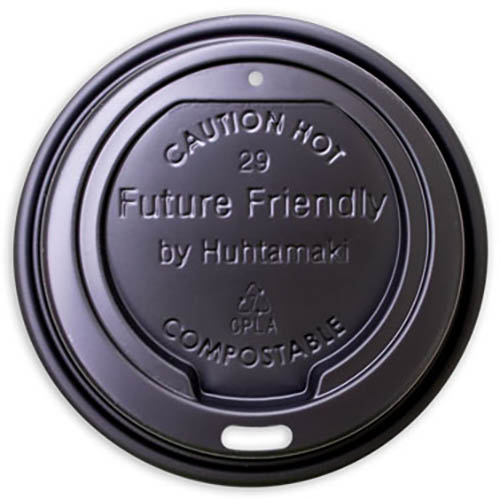 Image for HUHTAMAKI FUTURE FRIENDLY TRUE FIT CPLA LID BLACK PACK 50 from Mitronics Corporation