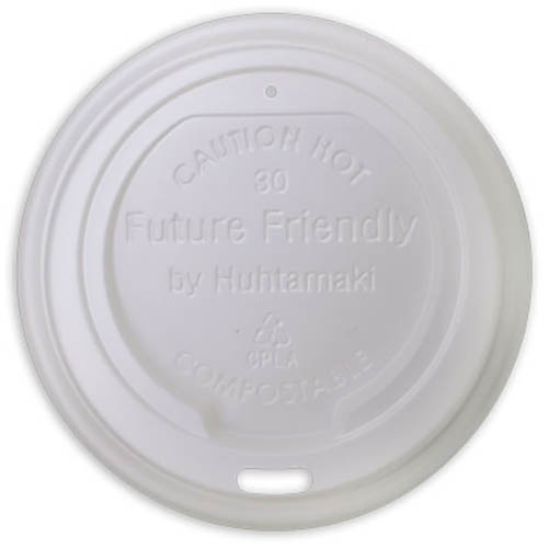 Image for HUHTAMAKI FUTURE FRIENDLY TRUE FIT CPLA LID WHITE PACK 50 from BusinessWorld Computer & Stationery Warehouse