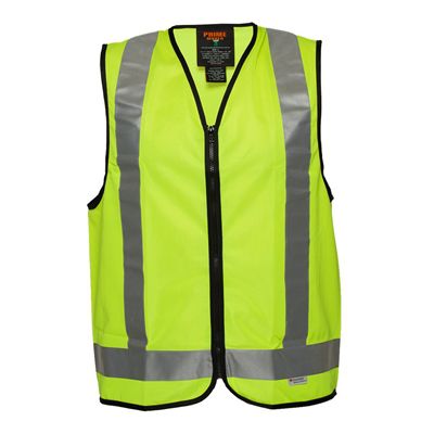 Image for PRIME MOVER MV188 HI-VIS DAY/NIGHT USE VEST CROSS BACK TAPE from Clipboard Stationers & Art Supplies