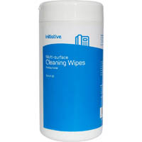 initiative antibacterial multi-surface cleaning wipes tub 50