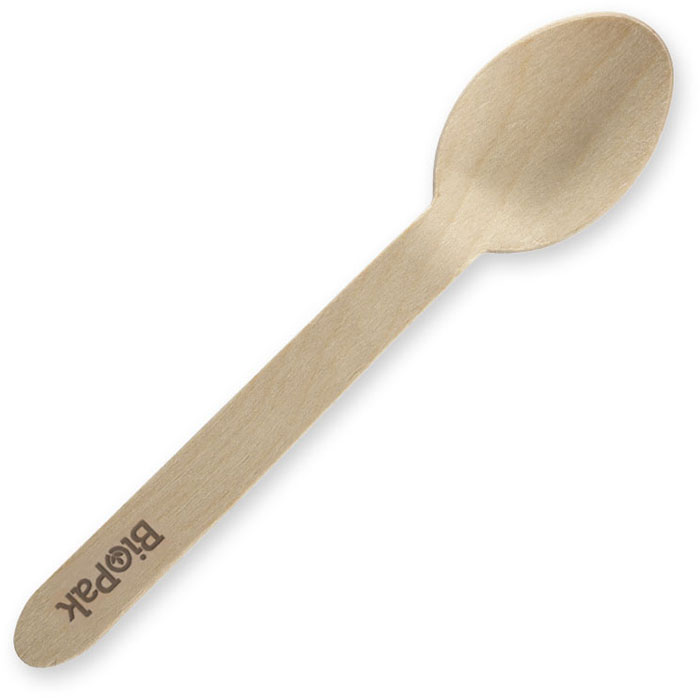 Image for BIOPAK WOODEN SPOON 160MM PACK 100 from Australian Stationery Supplies