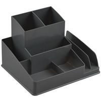 italplast desk organiser space grey