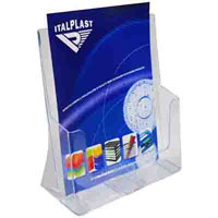 italplast brochure holder a5 clear