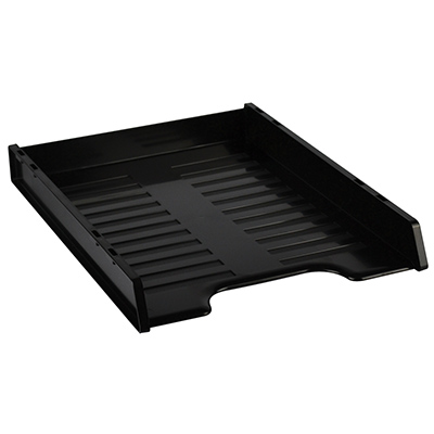Image for ITALPLAST SLIMLINE MULTI FIT DOCUMENT TRAY A4 BLACK from Mercury Business Supplies