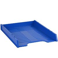 italplast slimline multi fit document tray a4 blueberry