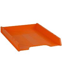 italplast slimline multi fit document tray a4 mandarin