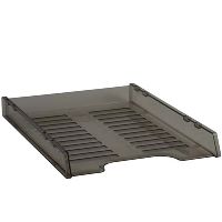 italplast slimline multi fit document tray a4 smoke