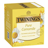 twinings herbal infusions pure camomile tea bags pack 10