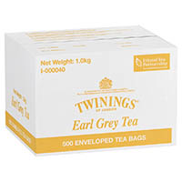 twinings earl grey envelope tea bags carton 500