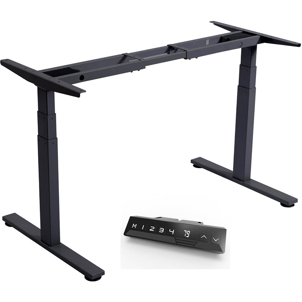 Image for INFINITY 3S2M ELECTRIC HEIGHT ADJUSTABLE DESK 2 MOTOR BLACK FRAME ONLY from That Office Place PICTON