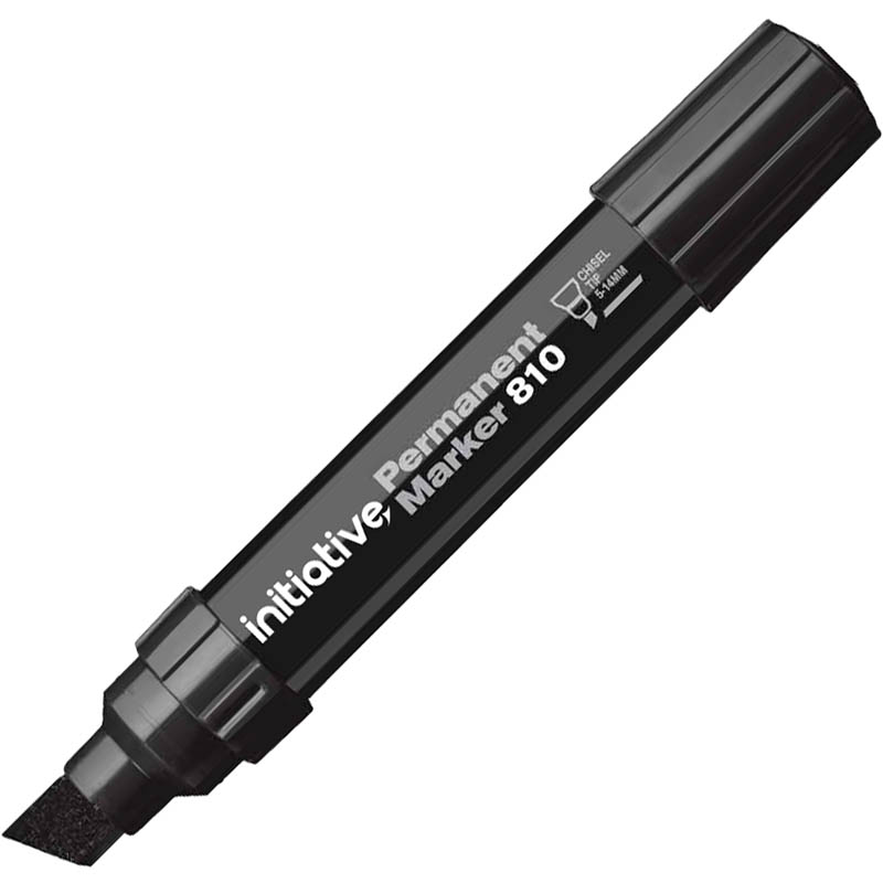 Image for INITIATIVE 810 JUMBO PERMANENT MARKER CHISEL 14.0MM BLACK from Challenge Office Supplies