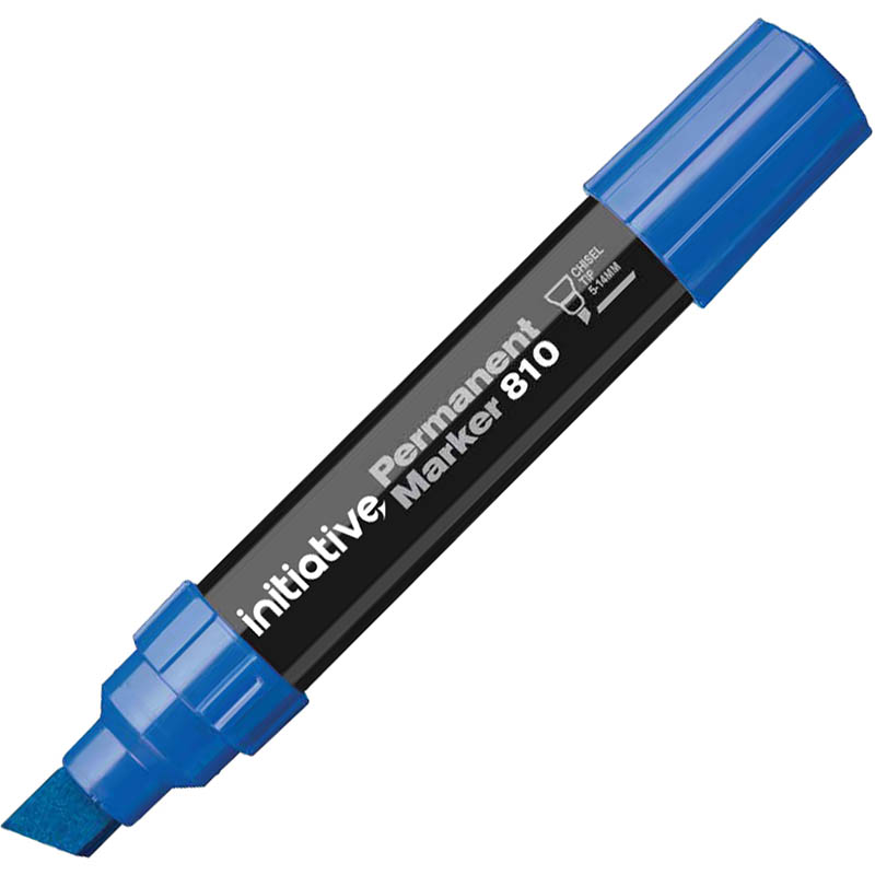 Image for INITIATIVE 810 JUMBO PERMANENT MARKER CHISEL 14.0MM BLUE from Challenge Office Supplies