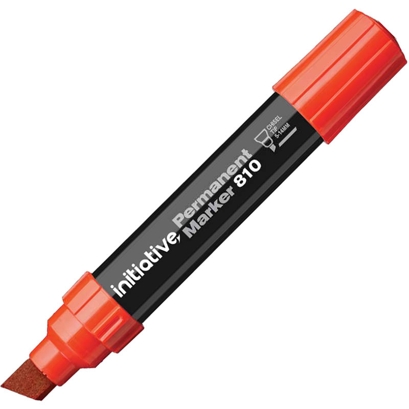 Image for INITIATIVE 810 JUMBO PERMANENT MARKER CHISEL 14.0MM RED from Challenge Office Supplies