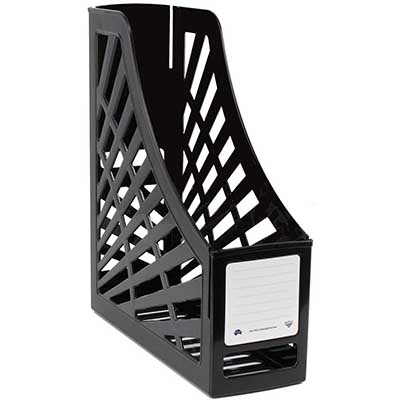 Image for ITALPLAST MAGAZINE STAND BLACK from York Stationers