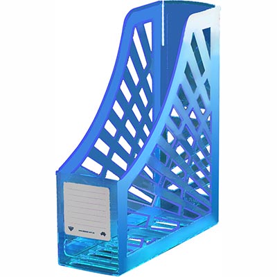 Image for ITALPLAST MAGAZINE STAND NEON BLUE from BusinessWorld Computer & Stationery Warehouse