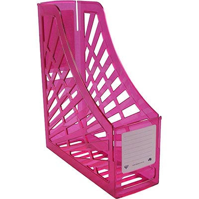 Image for ITALPLAST MAGAZINE STAND TINTED PINK from ONET B2C Store
