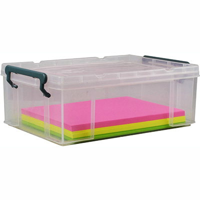 Image for ITALPLAST STACKA STORAGE BOX WITH LID 10 LITRE from Prime Office Supplies
