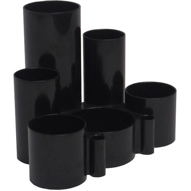 Image for ITALPLAST DESK TIDY 6 COMPARTMENT BLACK from That Office Place PICTON