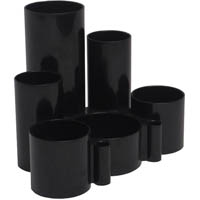 italplast desk tidy 6 compartment black