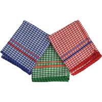 italplast tea towels 400 x 600mm assorted pack 3