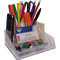 italplast desk organiser clear