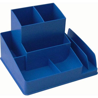 Image for ITALPLAST DESK ORGANISER BLUEBERRY from York Stationers