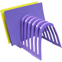 italplast plastic step file organiser grape