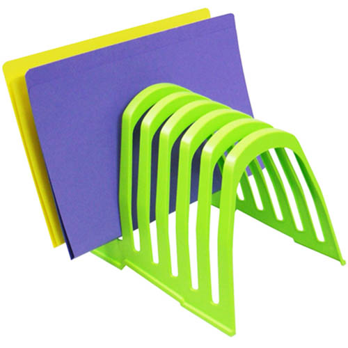 Image for ITALPLAST PLASTIC STEP FILE ORGANISER LIME from Challenge Office Supplies